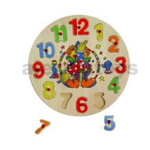 Hölzerne Uhr Puzzle des Clowns (80135/80136)